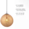 Pendelleuchte, Kugelform, Ø 40cm, goldfarben, brüniert, E27