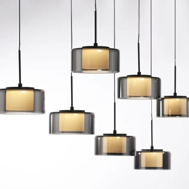 Pendelleuchte LED RIKA 7 flammig schwarz Comfort Lift Simply Dim