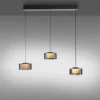 Pendelleuchte LED RIKA 3 flammig schwarz Comfort Lift Simply Dim