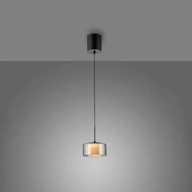 Pendelleuchte LED RIKA 1 flammig schwarz Comfort Lift Simply Dim