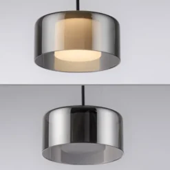 Pendelleuchte LED RIKA 1 flammig schwarz Comfort Lift Simply Dim