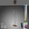 Pendelleuchte Q-ROTATE 1 flammig dunkel metall braun höhenverstellbar