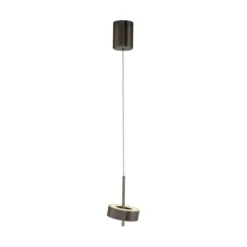 Pendelleuchte Q-ROTATE 1 flammig dunkel metall braun höhenverstellbar