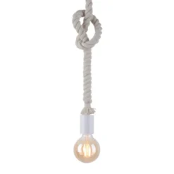 Pendelleuchte, Seil-Leuchte, maritimes Design mit Tau