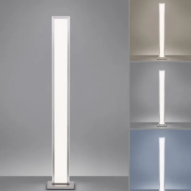 Q-ROSA LED-Stehleuchte Smart-Home, Lichtfarbsteuerung inkl. Fernbedienung, Dimmbar, Memoryfunktion