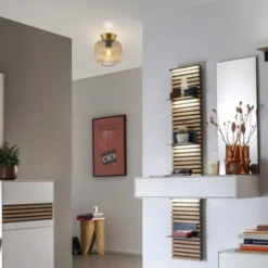Schöner Wohnen-Kollektion Deckenleuchte NAMI, amber, E27 LED geeignet