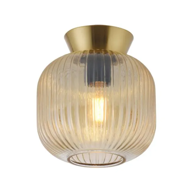 Schöner Wohnen-Kollektion Deckenleuchte NAMI, amber, E27 LED geeignet