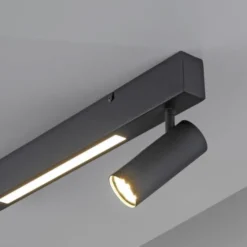 Schöner Wohnen-Kollektion Deckenleuchte DANTE, schwarz, 2-flammig, Serienschalter, Memoryfunktion