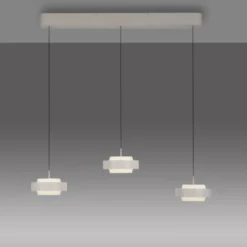 Schöner Wohnen-Kollektion 3fl. LED Pendelleuchte ELMO sandbrise