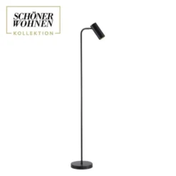 Schöner Wohnen-Kollektion LED Stehleuchte RIK, schwarz, dreh-und schwenkbar, Schnurschalter