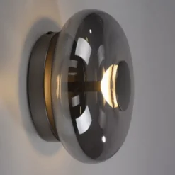 Schöner Wohnen-Kollektion LED Wand- und Deckenleuchte POSH, grau, dimmbar
