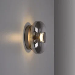 Schöner Wohnen-Kollektion LED Wand- und Deckenleuchte POSH, grau, dimmbar