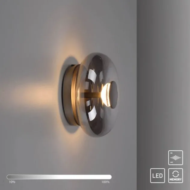 Schöner Wohnen-Kollektion LED Wand- und Deckenleuchte POSH, grau, dimmbar