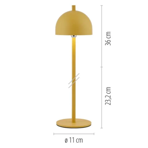 Schöner Wohnen-Kollektion LED Akku Tischleuchte BELLIES, Blütenzauber,