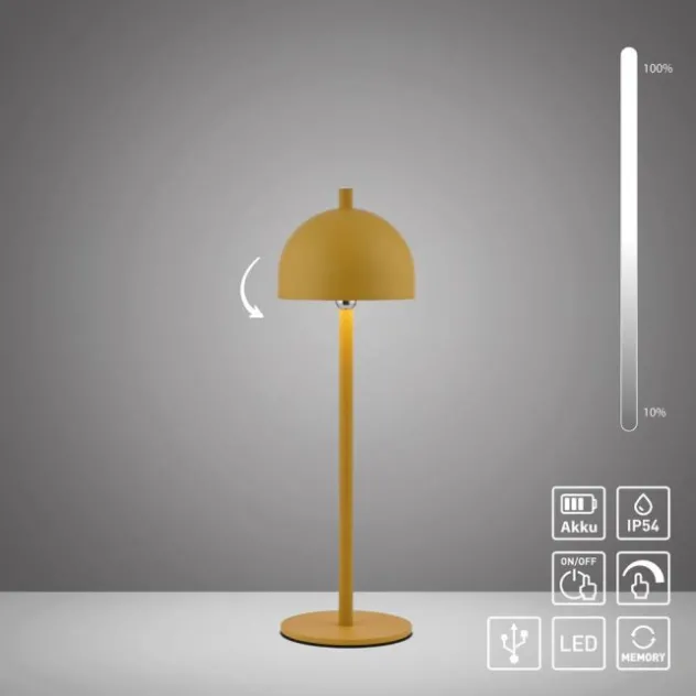 Schöner Wohnen-Kollektion LED Akku Tischleuchte BELLIES, Blütenzauber,
