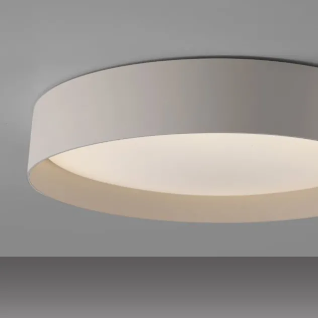 Schöner Wohnen-Kollektion LED Deckenleuchte TAVOLI, Sandfarben, rund D=39cm, dimmbar, Fernbedienung