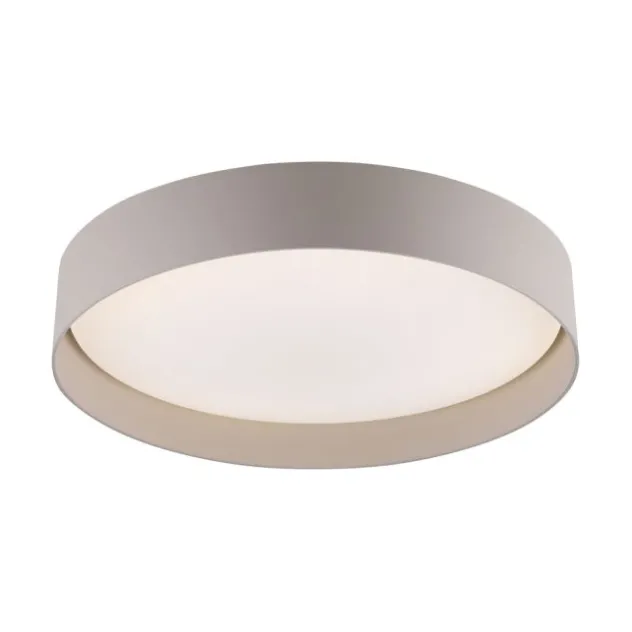Schöner Wohnen-Kollektion LED Deckenleuchte TAVOLI, Sandfarben, rund D=39cm, dimmbar, Fernbedienung
