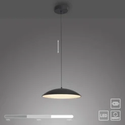 Schöner Wohnen-Kollektion LED Pendelleuchte LENTE, schwarz, dimmbar, Memoryfunktion