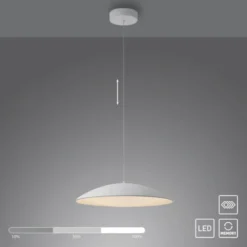 Schöner Wohnen-Kollektion LED Pendelleuchte LENTE, weiss, dimmbar, Memoryfunktion