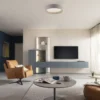 Schöner Wohnen-Kollektion LED Deckenleuchte TAVOLI Sandfarben, dimmbar, Fernbedienung