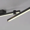 Schöner Wohnen-Kollektion LED Deckenleuchte STRAIGHT, schwarz, Arme schwenkbar