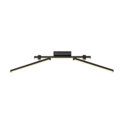 Schöner Wohnen-Kollektion LED Deckenleuchte STRAIGHT, schwarz, Arme schwenkbar