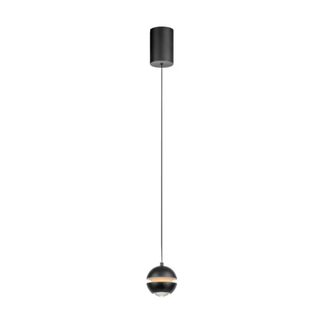 Schöner Wohnen-Kollektion LED Pendelleuchte LINI, schwarz, 1-flammig