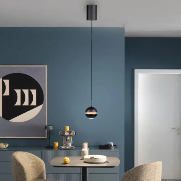 Schöner Wohnen-Kollektion LED Pendelleuchte LINI, schwarz, 1-flammig
