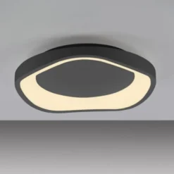 Schöner Wohnen-Kollektion LED Deckenleuchte MONTA, schwarz, dimmbar, Memoryfunktion