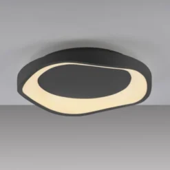 Schöner Wohnen-Kollektion LED Deckenleuchte MONTA, schwarz, dimmbar, Memoryfunktion