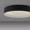 Schöner Wohnen-Kollektion LED Deckenleuchte TAVOLI, schwarz, rund D=39cm, dimmbar , Fernbedienung