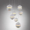 Schöner Wohnen-Kollektion LED Pendelleuchte weiss, 7-flammig, dimmbar