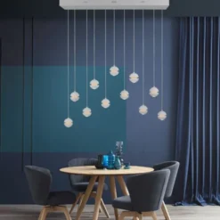 SCHÖNER WOHNEN-Kollektion LED Pendelleuchte LINI, weiss, 11-flammig, dimmbar
