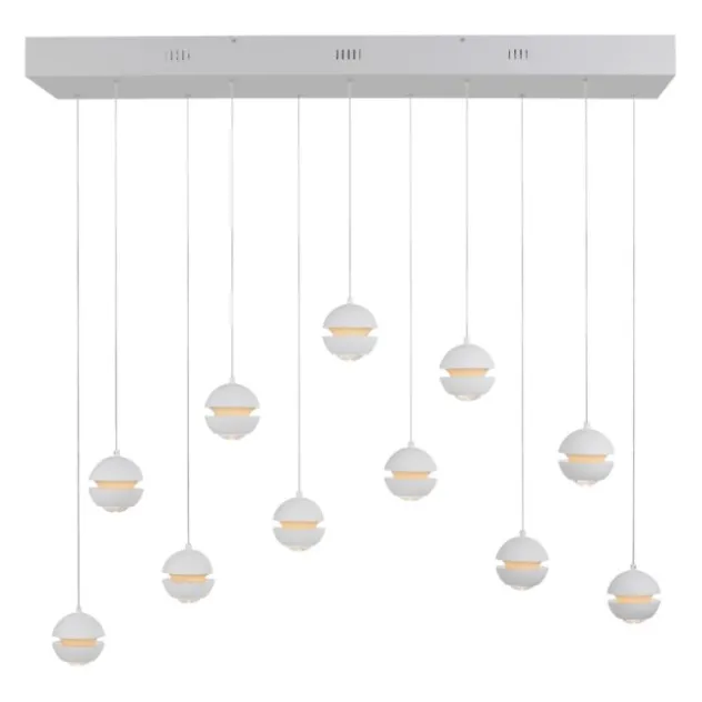 SCHÖNER WOHNEN-Kollektion LED Pendelleuchte LINI, weiss, 11-flammig, dimmbar