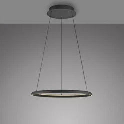 Schöner Wohnen-Kollektion LED Pendelleuchte QUILLO, schwarz, dimmbar, Comfort Lift