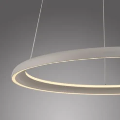 Schöner Wohnen-Kollektion LED Pendelleuchte QUILLO, sandfarben, dimmbar, Memoryfunktion