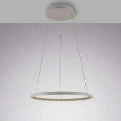 Schöner Wohnen-Kollektion LED Pendelleuchte QUILLO, sandfarben, dimmbar, Memoryfunktion