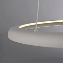 Schöner Wohnen-Kollektion LED Pendelleuchte QUILLO, sandfarben, dimmbar, Memoryfunktion