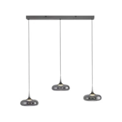 Schöner Wohnen-Kollektion LED Pendelleuchte POSH, grau, dimmbar, Comfort Lift