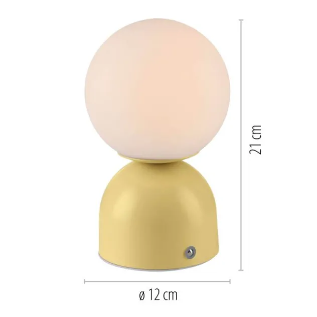 Schöner Wohnen-Kollektion LED Akku Tischleuchte RUDI, Blütenzauber, USB