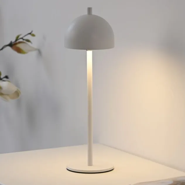 Schöner Wohnen-Kollektion LED Akku Tischleuchte BELLIES, weiss, aufladbar, USB-Ladekabel