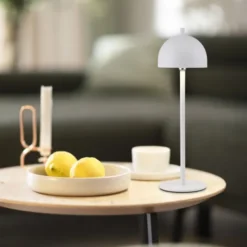 Schöner Wohnen-Kollektion LED Akku Tischleuchte BELLIES, weiss, aufladbar, USB-Ladekabel