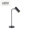 Schöner Wohnen-Kollektion LED Tischleuchte RIK, schwarz, EEK A, dreh-und schwenkbar, Schnurschalter