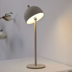 Schöner Wohnen-Kollektion LED Akku Tischleuchte BELLIES, Sandfarben, aufladbar, USB