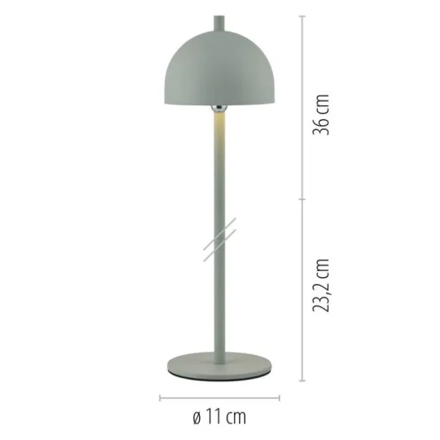 Schöner Wohnen-Kollektion LED Akku Tischleuchte BELLIES, Frühlingserwachen, aufladbar, USB-Ladekabel