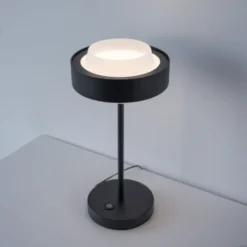 Schöner Wohnen-Kollektion LED Tischleuchte Elmo schwarz Touchdimmer