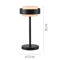 Schöner Wohnen-Kollektion LED Tischleuchte Elmo schwarz Touchdimmer