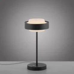 Schöner Wohnen-Kollektion LED Tischleuchte Elmo schwarz Touchdimmer