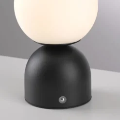 Schöner Wohnen-Kollektion LED Akku Tischleuchte RUDI, schwarz, USB-Ladekabel