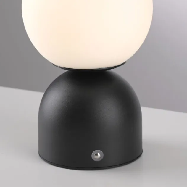 Schöner Wohnen-Kollektion LED Akku Tischleuchte RUDI, schwarz, USB-Ladekabel